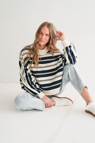 Main Avenue Oversized Crewneck Pullover