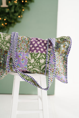 Spring Orchard Patchwork Duffle Bag