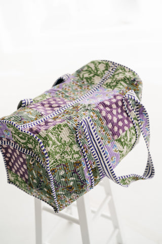 Spring Orchard Patchwork Duffle Bag