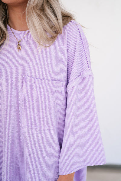 Forever Ideal Ribbed Top - Lavender