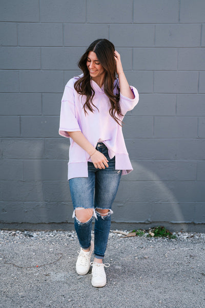 Lilac Lover Collared Top