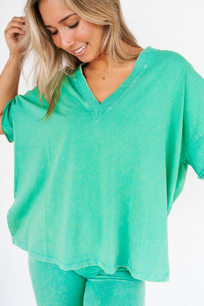 Kelly Green Free As Can Be Top - Online