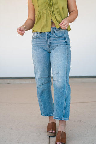 Vervet Bella High Rise Dart Barrel Leg Jeans