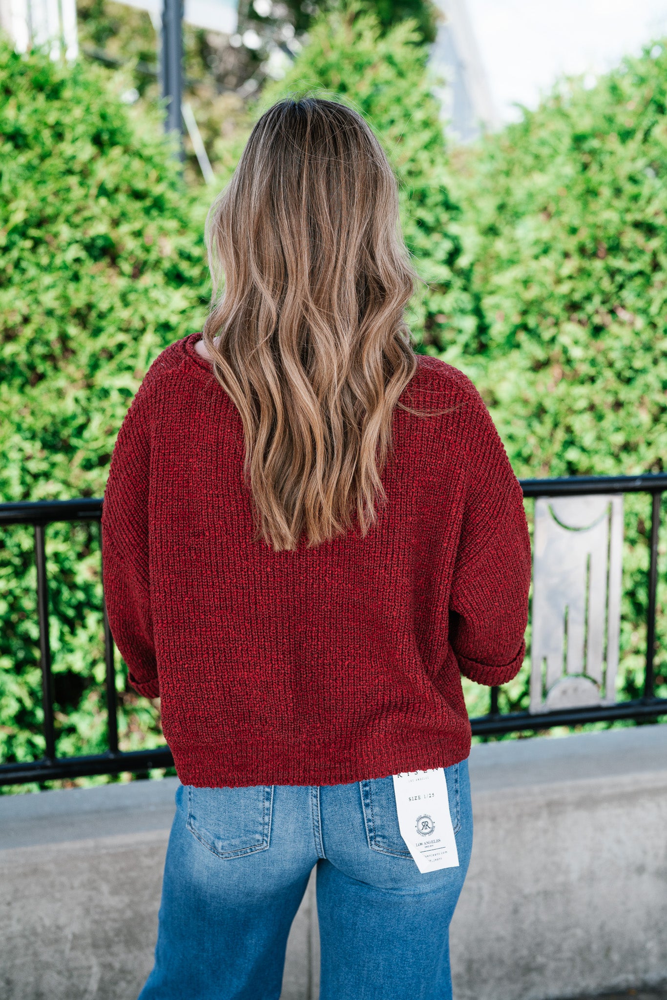 Autumn Glow Quarter Sleeve Sweater - Rust