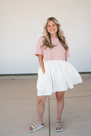 Meadow Stroll Mini BabyDoll Dress