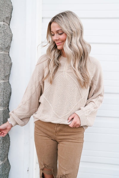 Never Forget Cable Knit Sweater