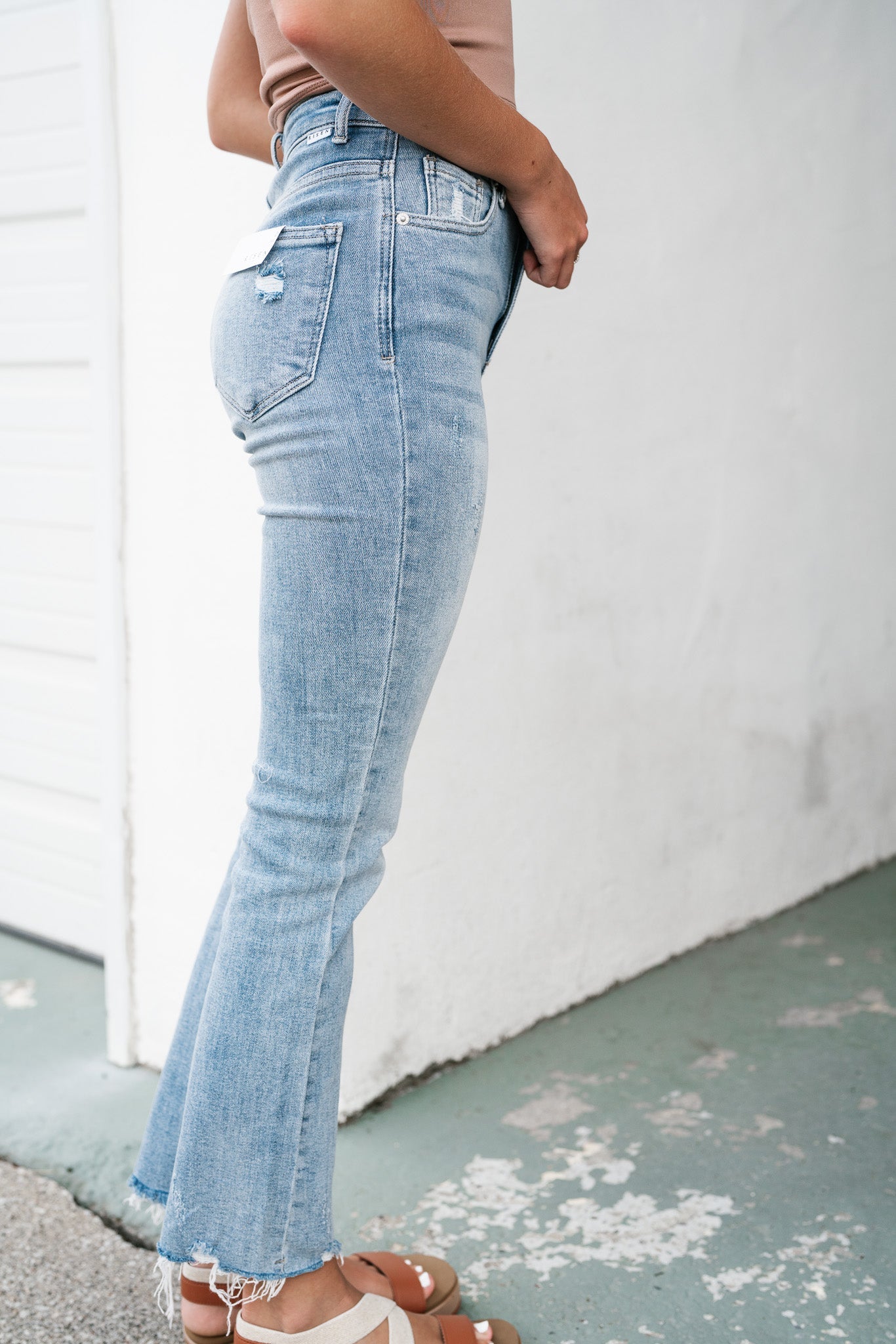 Risen Ann High Rise Straight Leg Jeans