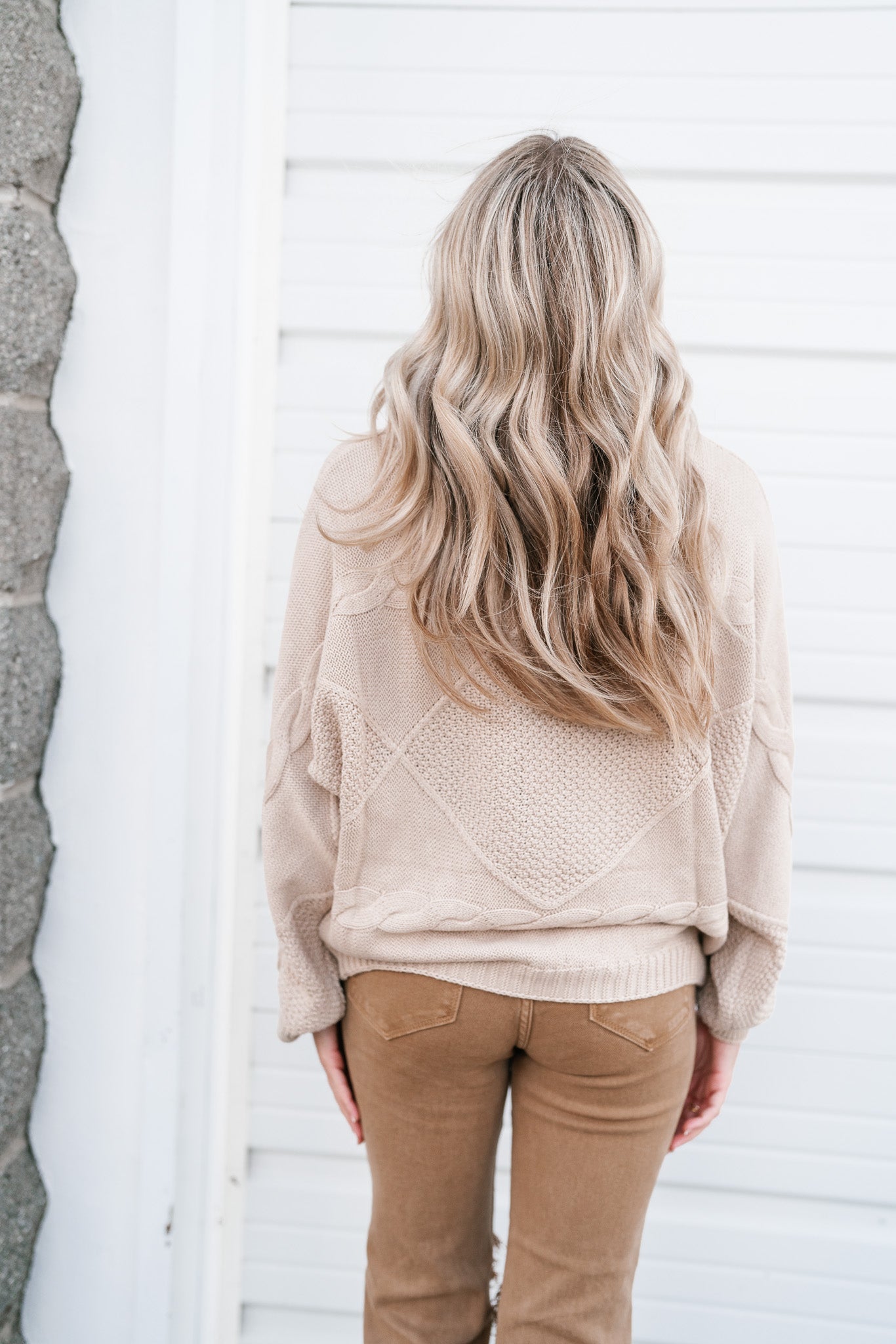 Never Forget Cable Knit Sweater