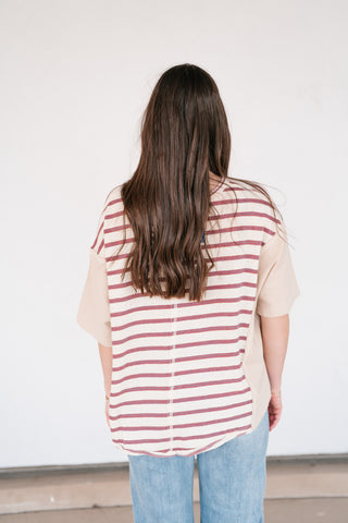 Sunset Trails Vintage Top - Burgundy