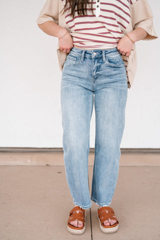 Lovervet Piper High Rise Barrel Jean