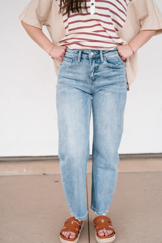 Lovervet Piper High Rise Barrel Jean