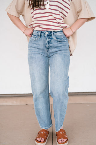 Lovervet Piper High Rise Barrel Jean