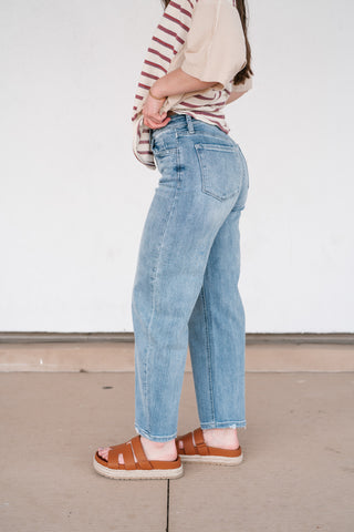 Lovervet Piper High Rise Barrel Jean