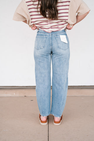 Lovervet Piper High Rise Barrel Jean