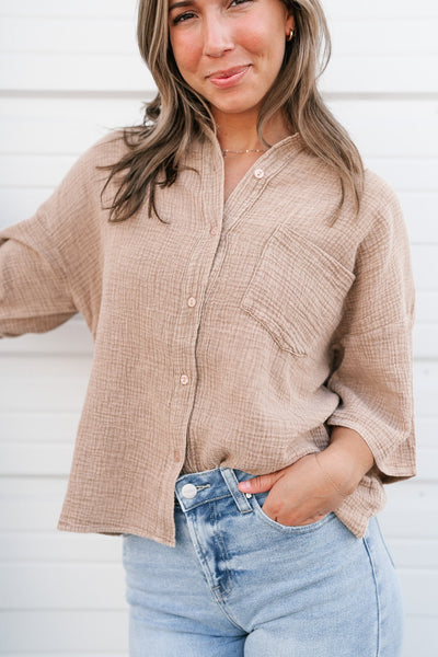 Charlotte Gauze Button Up