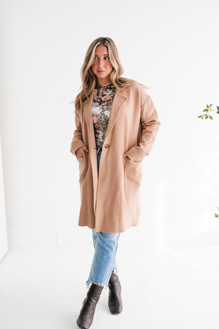 Desert Glow Knit Blazer Cardigan