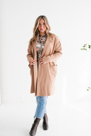 Desert Glow Knit Blazer Cardigan