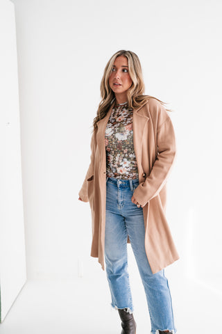 Desert Glow Knit Blazer Cardigan