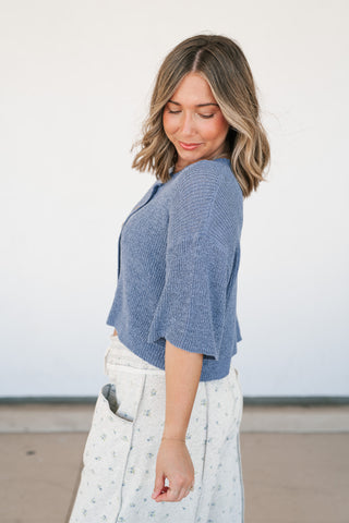 Emerson Button Up Knit Top