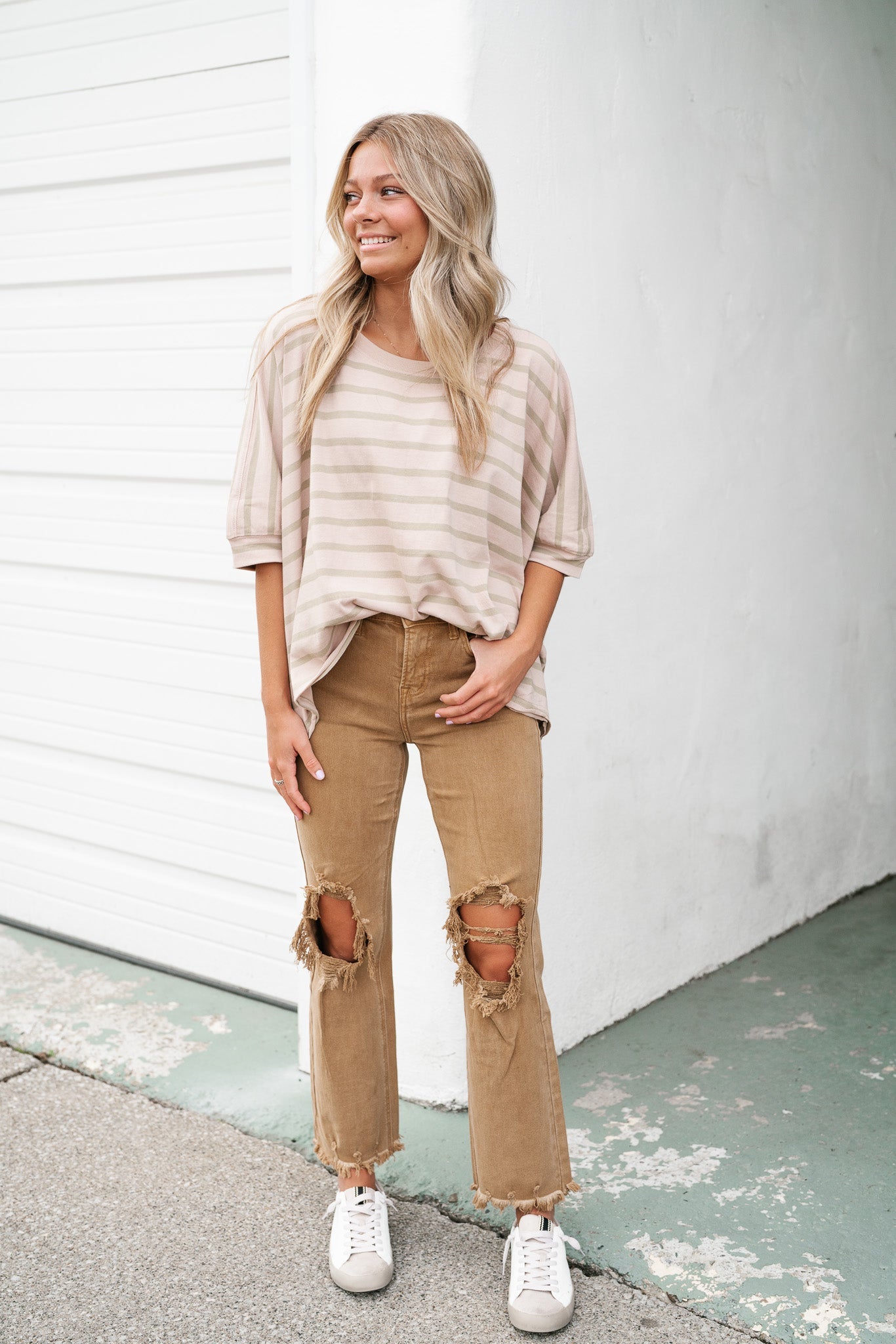 Rustic Retreat Striped Top