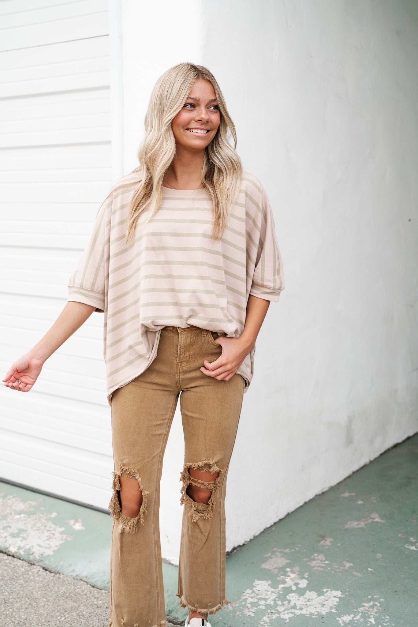 Rustic Retreat Striped Top