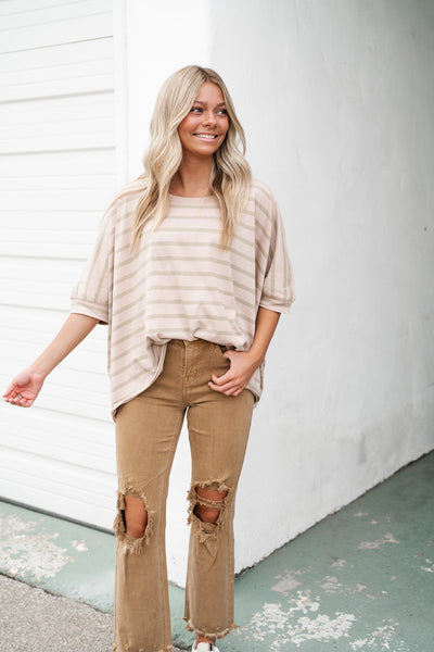 Rustic Retreat Striped Top