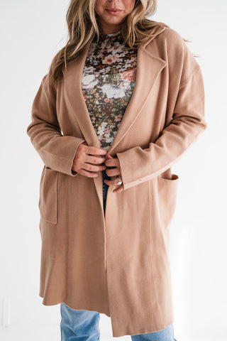 Desert Glow Knit Blazer Cardigan