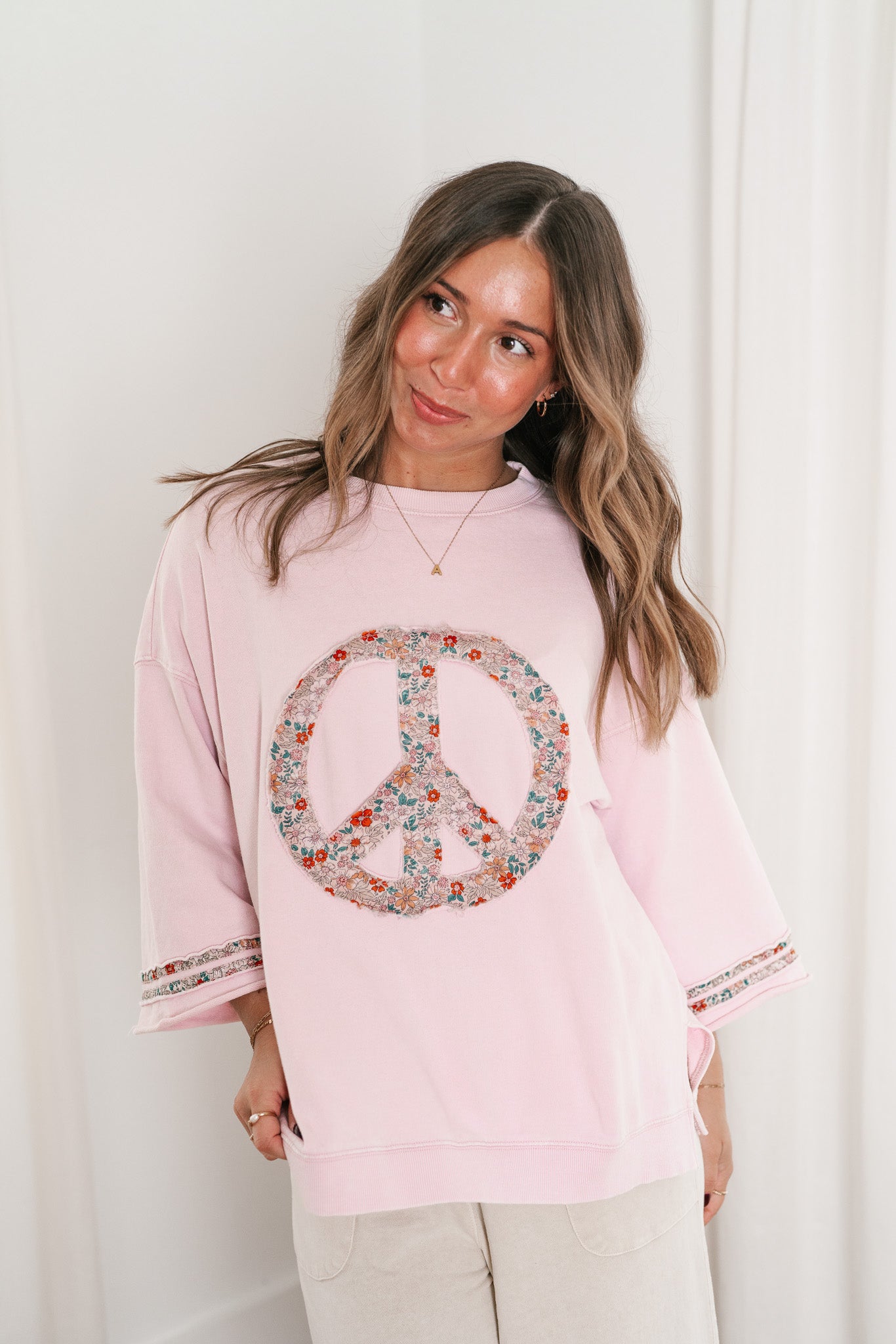 Peaceful Bliss Crewneck - Rose