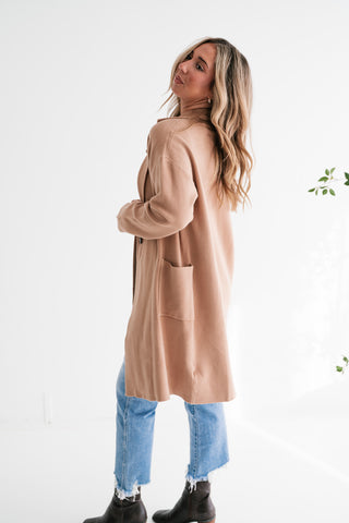 Desert Glow Knit Blazer Cardigan