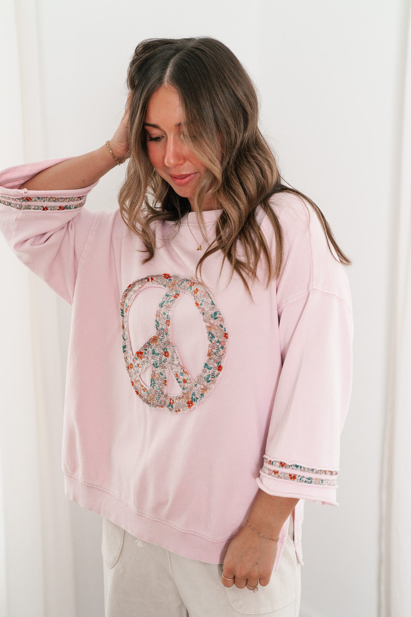 Peaceful Bliss Crewneck - Rose