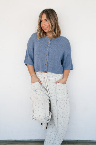 Roll With It Floral Barrel Wide Leg Bottoms