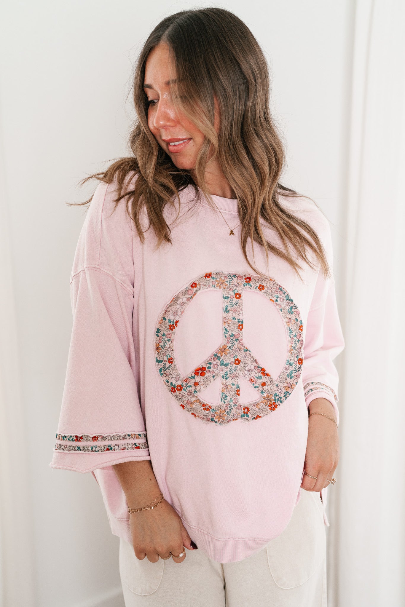 Peaceful Bliss Crewneck - Rose