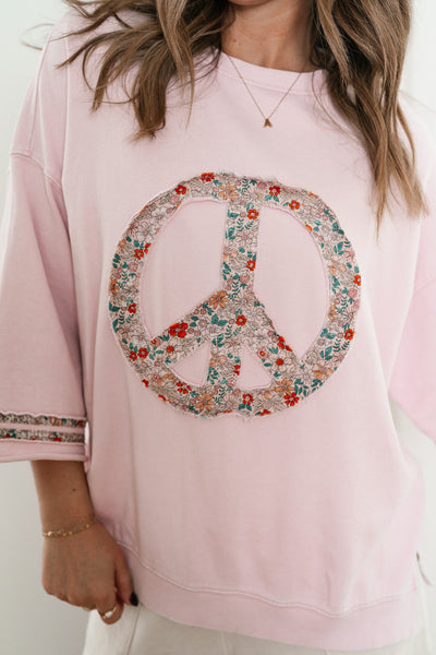 Peaceful Bliss Crewneck - Rose