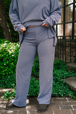 Oakley Oversized Fleece Striped Pant - Plum