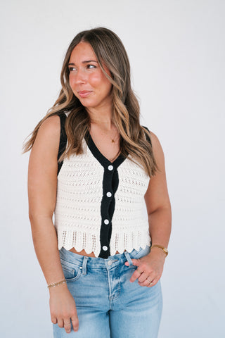Weekend Retreat Crochet Sweater Top