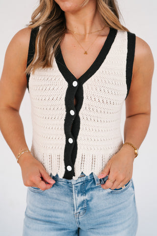 Weekend Retreat Crochet Sweater Top