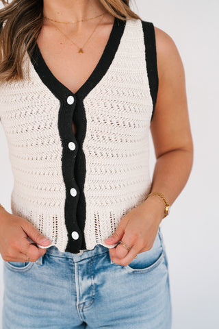 Weekend Retreat Crochet Sweater Top