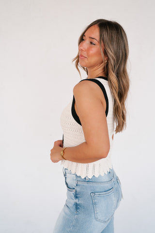 Weekend Retreat Crochet Sweater Top