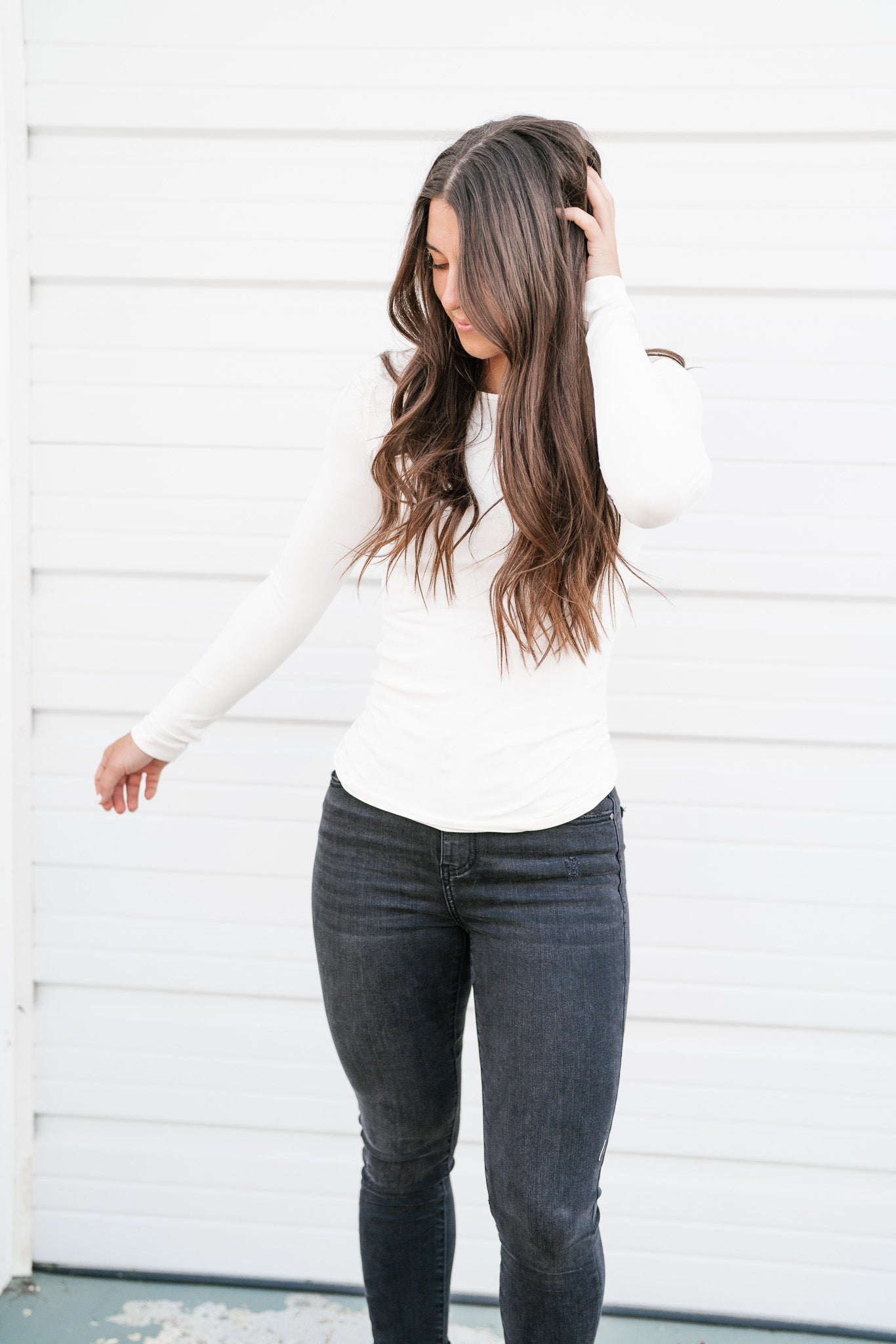 Alyssa Seamless Top - Ivory