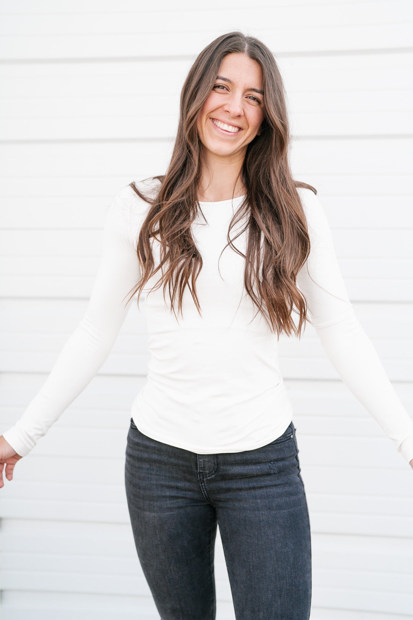 Alyssa Seamless Top - Ivory