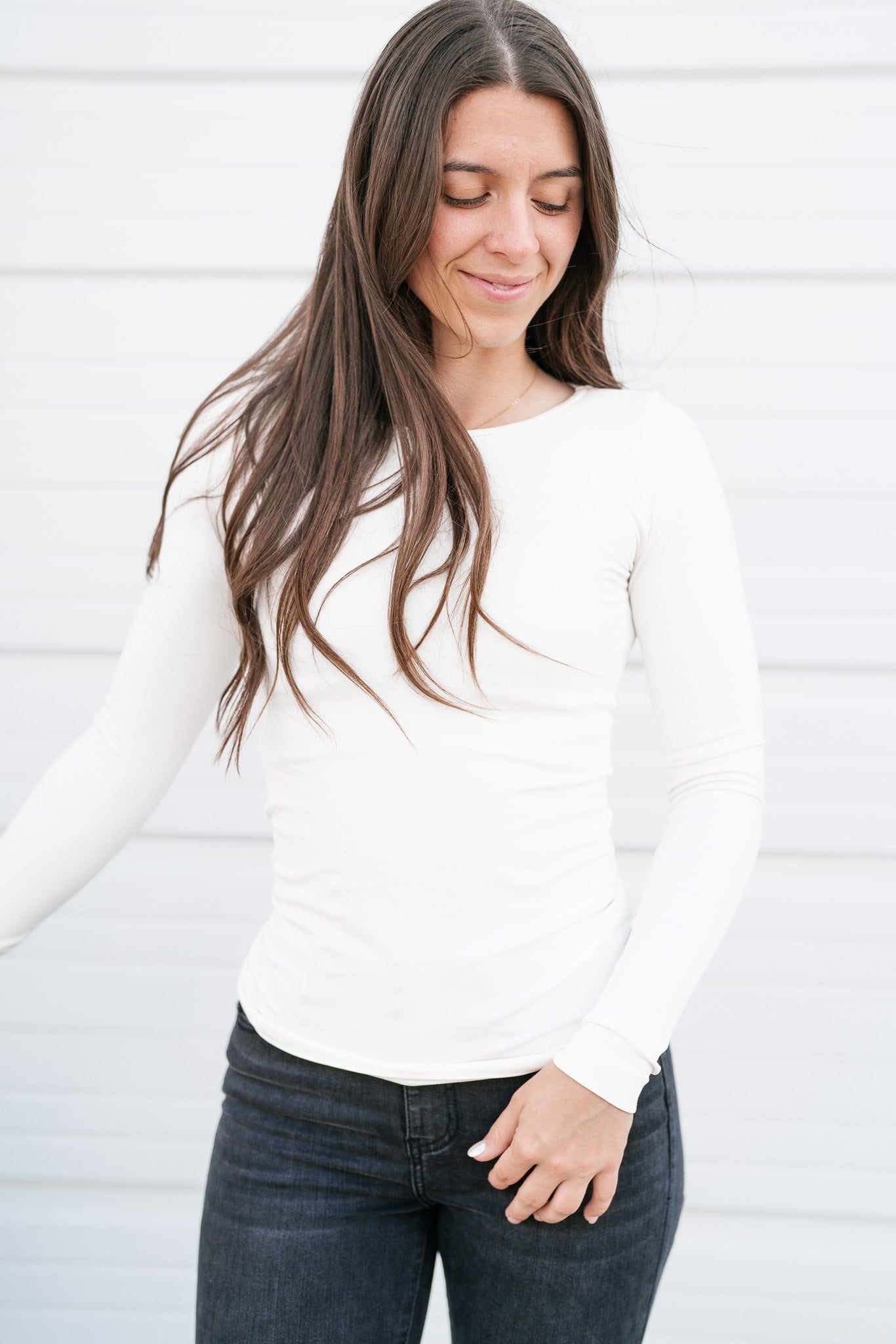 Alyssa Seamless Top - Ivory