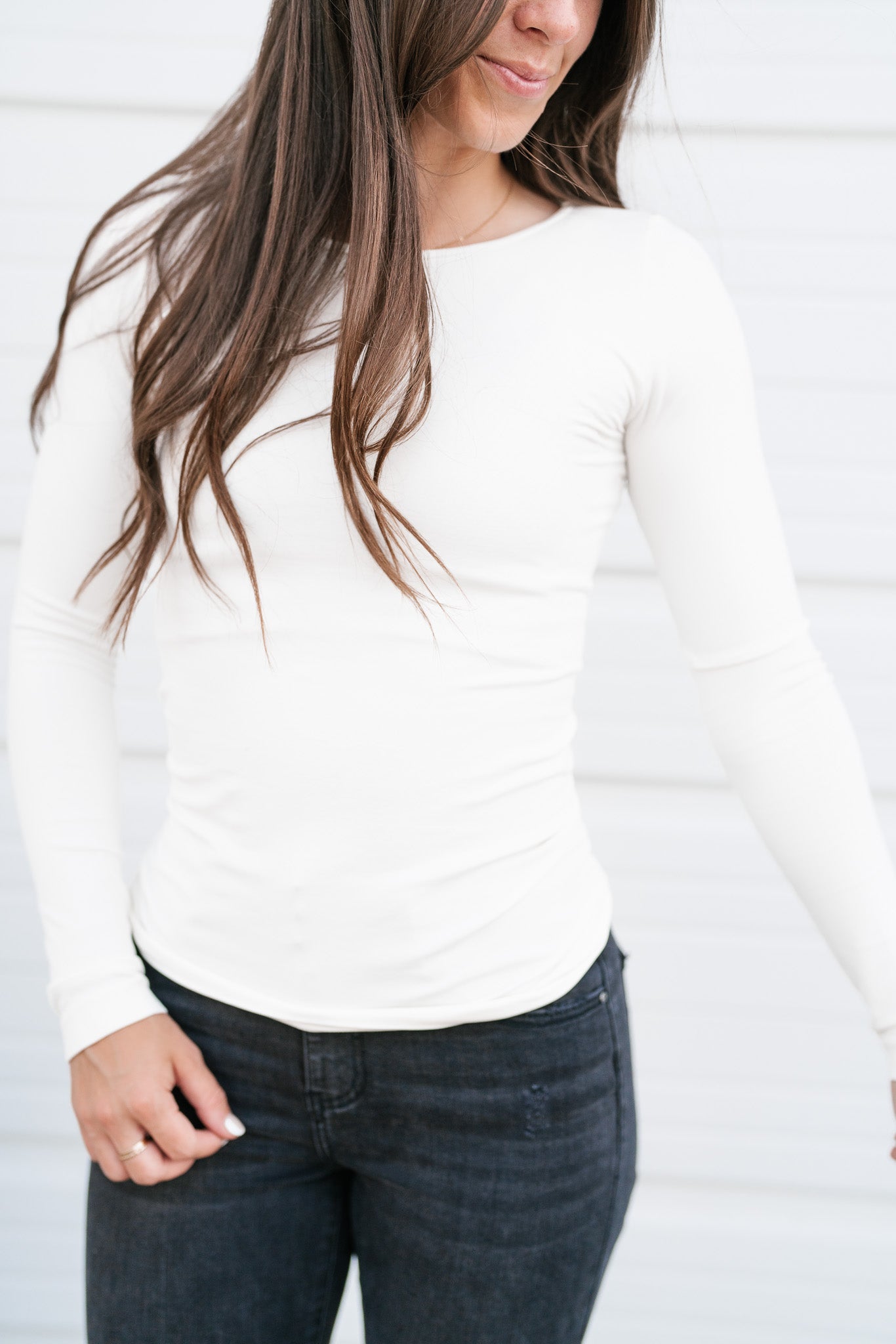 Alyssa Seamless Top - Ivory