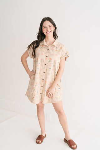 Sunny Meadow Shirt Dress