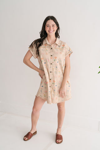 Sunny Meadow Shirt Dress