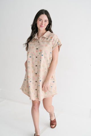Sunny Meadow Shirt Dress
