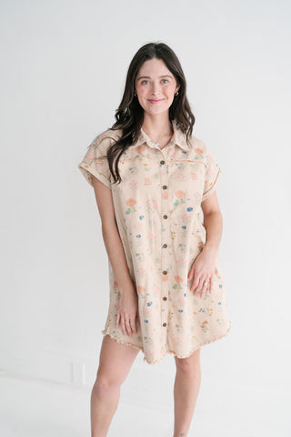 Sunny Meadow Shirt Dress