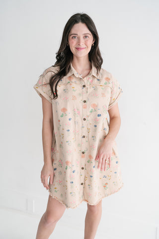 Sunny Meadow Shirt Dress