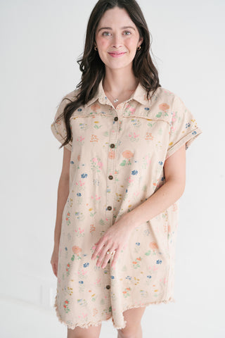 Sunny Meadow Shirt Dress