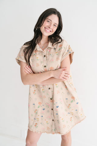 Sunny Meadow Shirt Dress
