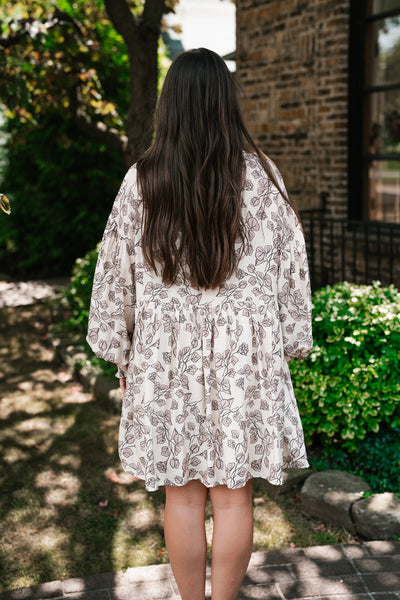 Good Grace Floral Button Up Tunic